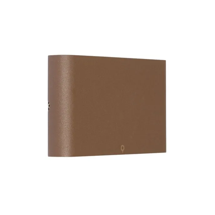 Moderne Außenwandleuchte rostbraun 17,5 cm inkl. LED IP65 - Batt