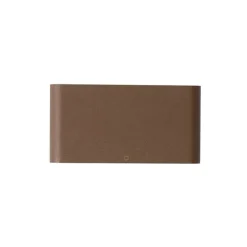 Moderne Außenwandleuchte rostbraun 17,5 cm inkl. LED IP65 - Batt