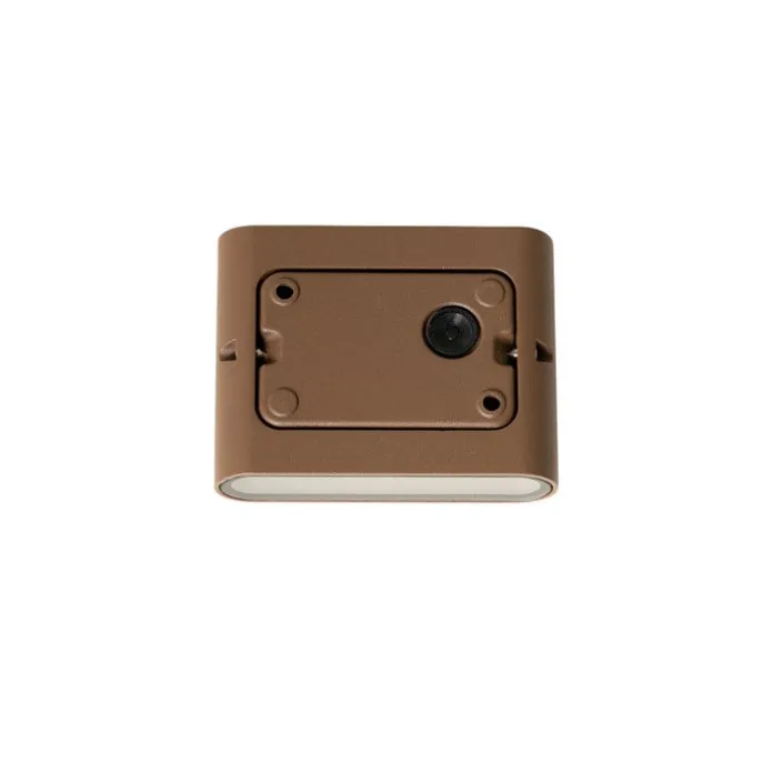 Moderne Außenwandleuchte rostbraun 11,5 cm inkl. LED IP65 - Batt