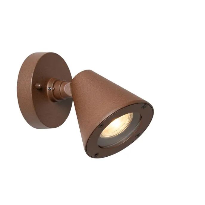 Moderne Außenwandleuchte rostbraun IP44 verstellbar - Ciara