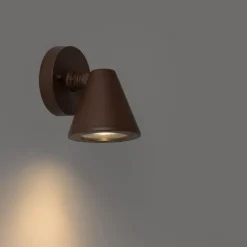Moderne Außenwandleuchte rostbraun IP44 verstellbar - Ciara