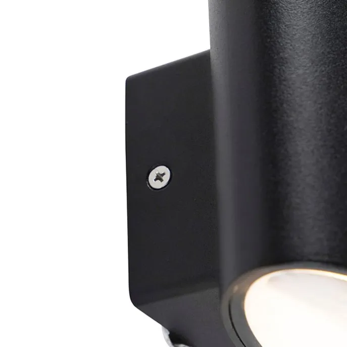 Moderne Außenwandleuchte schwarz inkl. LED IP44 - Ovum