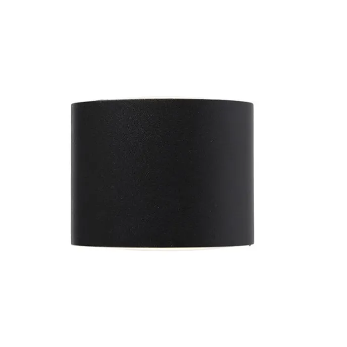 Moderne Außenwandleuchte schwarz inkl. LED IP44 - Ovum