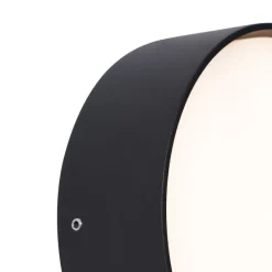 Moderne Außenwandleuchte Schwarz inkl. LED IP65 - Dop