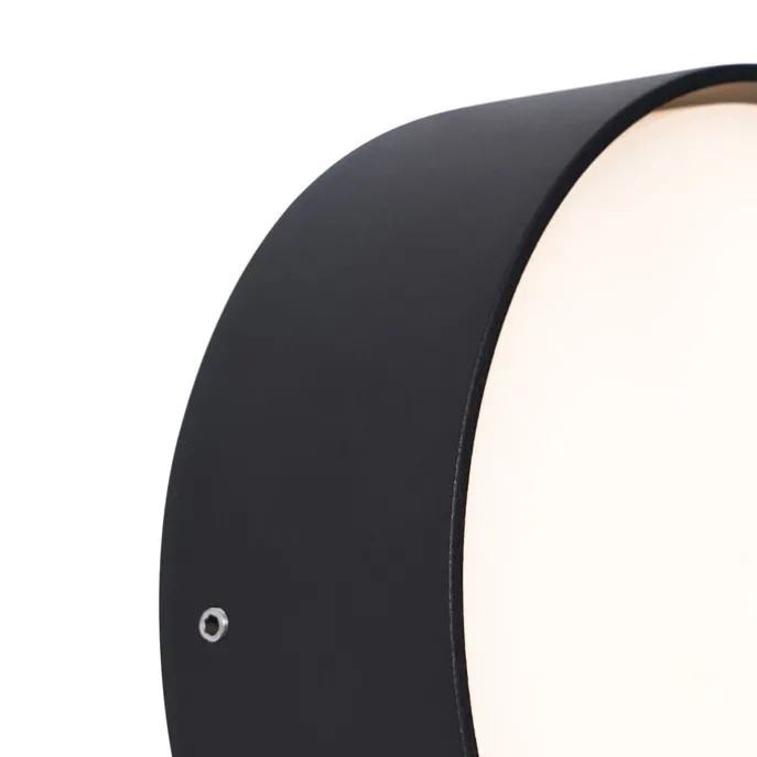 Moderne Außenwandleuchte Schwarz inkl. LED IP65 - Dop