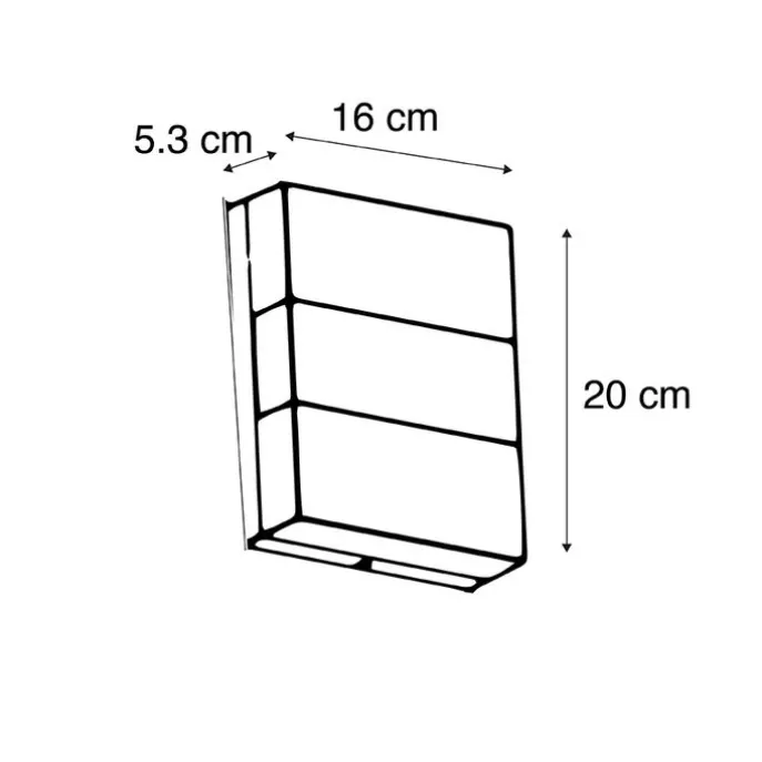 Moderne Außenwandleuchte schwarz IP44 inkl. LED - Dualy