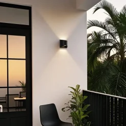 Moderne Außenwandleuchte schwarz inkl. LED 2-flammig IP54 - Mal