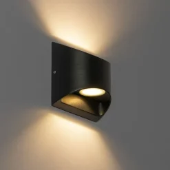 Moderne Außenwandleuchte schwarz inkl. LED 2-flammig IP54 - Mal