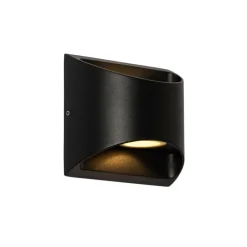 Moderne Außenwandleuchte schwarz inkl. LED 2-flammig IP54 - Mal