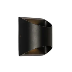 Moderne Außenwandleuchte schwarz inkl. LED 2-flammig IP54 - Mal