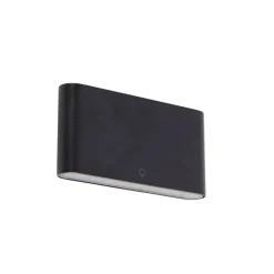 Moderne Außenwandleuchte schwarz 17,5 cm inkl. LED IP65 - Batt