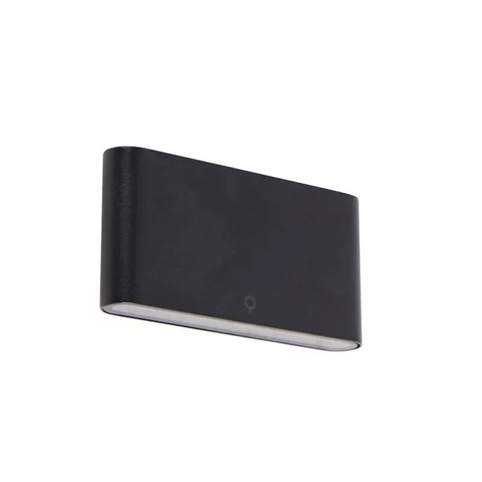 Moderne Außenwandleuchte schwarz 17,5 cm inkl. LED IP65 - Batt