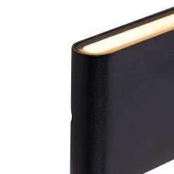 Moderne Außenwandleuchte schwarz 17,5 cm inkl. LED IP65 - Batt