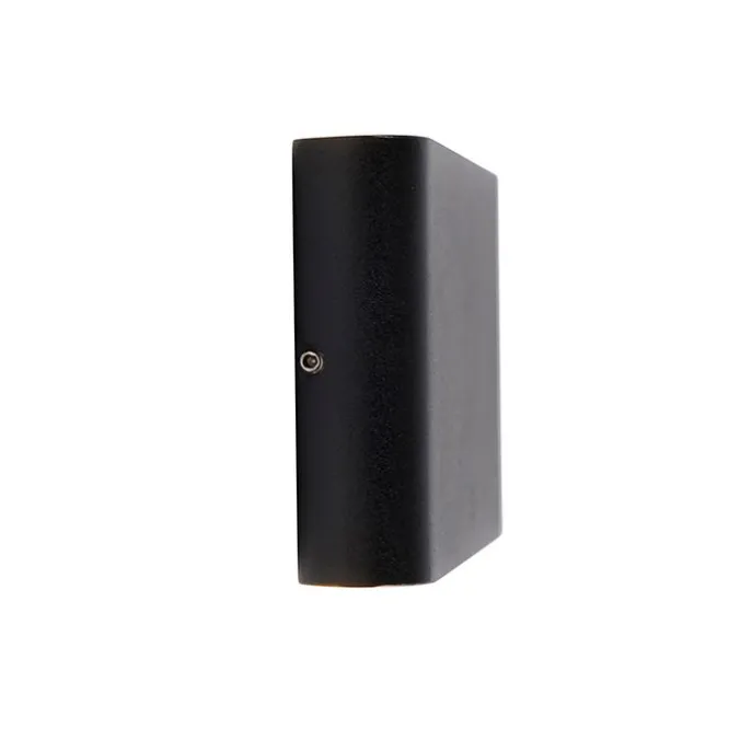 Moderne Außenwandleuchte schwarz 17,5 cm inkl. LED IP65 - Batt