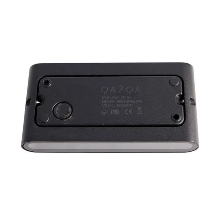 Moderne Außenwandleuchte schwarz 17,5 cm inkl. LED IP65 - Batt