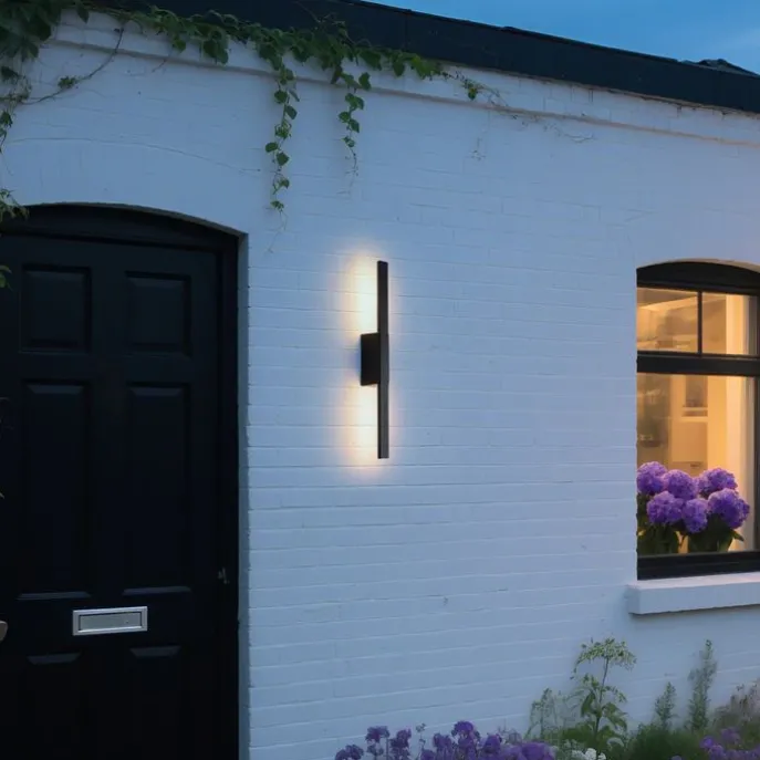 Moderne Außenwandleuchte schwarz inkl. LED IP54 - Jamal