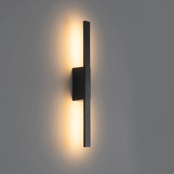 Moderne Außenwandleuchte schwarz inkl. LED IP54 - Jamal