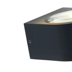 Moderne Außenwandleuchte schwarz inkl. LED 2-flammig IP54 - Carla