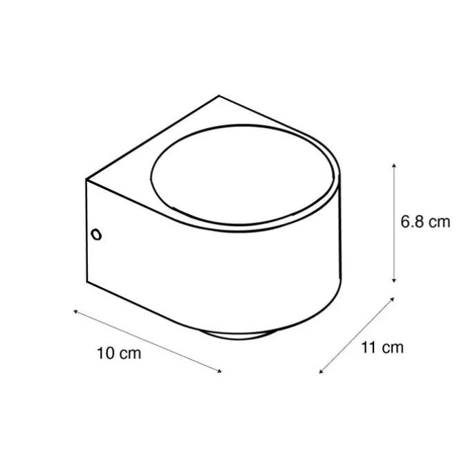 Moderne Außenwandleuchte schwarz inkl. LED 2-flammig IP54 - Carla