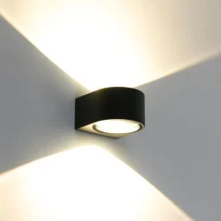 Moderne Außenwandleuchte schwarz inkl. LED 2-flammig IP54 - Carla