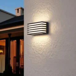 Moderne Außenwandleuchte schwarz inkl. LED IP65 - Jail