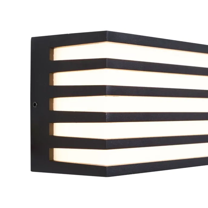 Moderne Außenwandleuchte schwarz inkl. LED IP65 - Jail