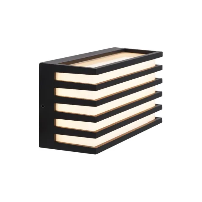 Moderne Außenwandleuchte schwarz inkl. LED IP65 - Jail