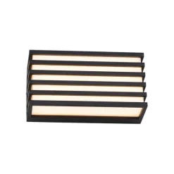 Moderne Außenwandleuchte schwarz inkl. LED IP65 - Jail