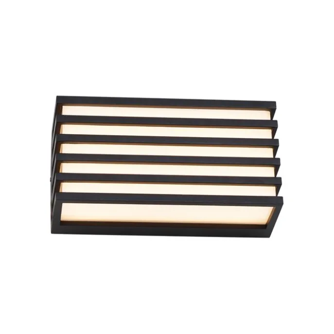 Moderne Außenwandleuchte schwarz inkl. LED IP65 - Jail