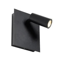 Moderne Außenwandleuchte schwarz inkl. LED IP54 - Simon