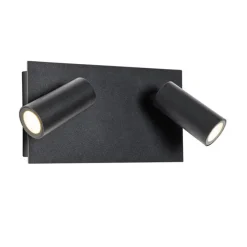 Moderne Außenwandleuchte schwarz inkl. LED 2-flammig IP54 - Simon