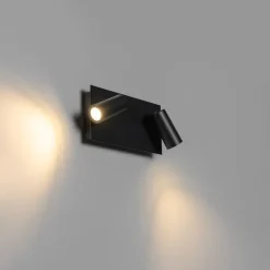 Moderne Außenwandleuchte schwarz inkl. LED 2-flammig IP54 - Simon