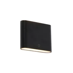 Moderne Außenwandleuchte schwarz 11,5 cm inkl. LED IP65 - Batt