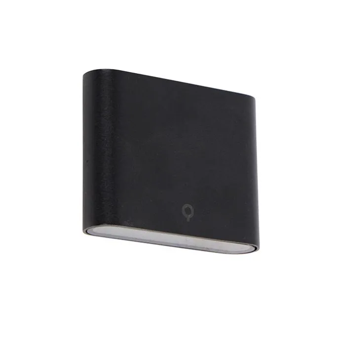 Moderne Außenwandleuchte schwarz 11,5 cm inkl. LED IP65 - Batt