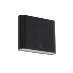 Moderne Außenwandleuchte schwarz 11,5 cm inkl. LED IP65 - Batt