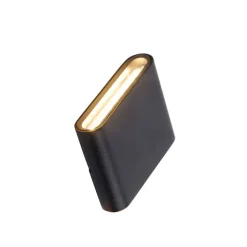 Moderne Außenwandleuchte schwarz 11,5 cm inkl. LED IP65 - Batt