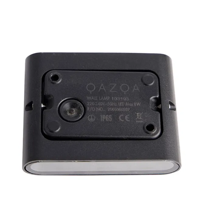 Moderne Außenwandleuchte schwarz 11,5 cm inkl. LED IP65 - Batt