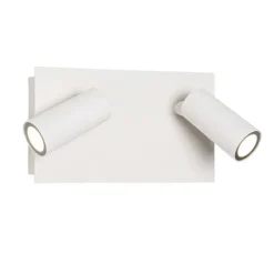 Moderne Außenwandleuchte weiß inkl. LED 2-flammig IP54 - Simon