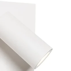 Moderne Außenwandleuchte weiß inkl. LED IP54 - Simon