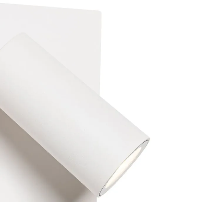 Moderne Außenwandleuchte weiß inkl. LED IP54 - Simon