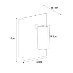 Moderne Außenwandleuchte weiß inkl. LED IP54 - Simon