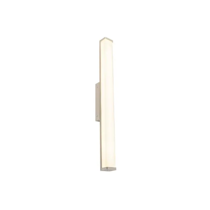 Moderne Badezimmer Wandleuchte Stahl 62 cm IP44 - Cascada