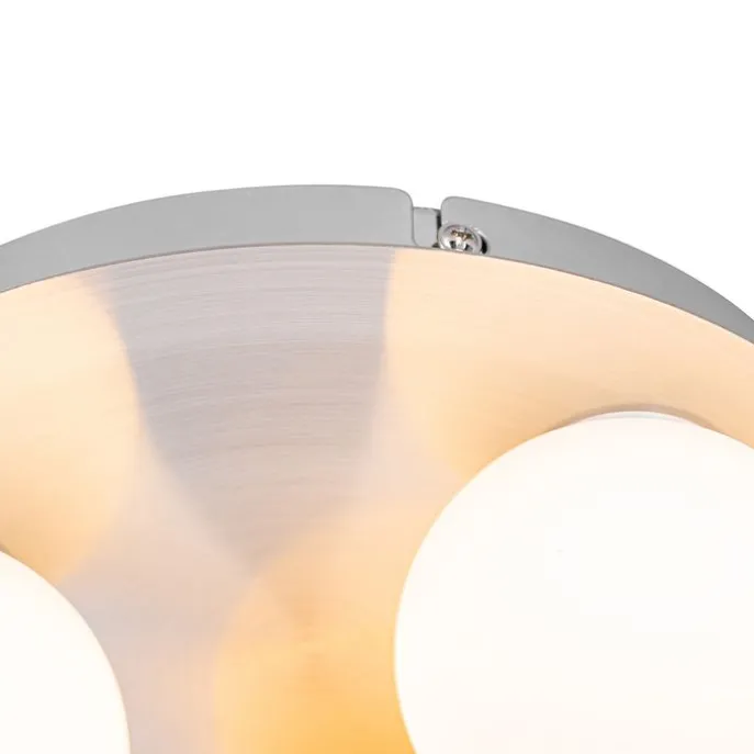 Moderne Badezimmer-Deckenleuchte Stahl 3-flammig - Cederic