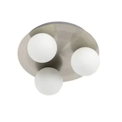 Moderne Badezimmer-Deckenleuchte Stahl 3-flammig - Cederic