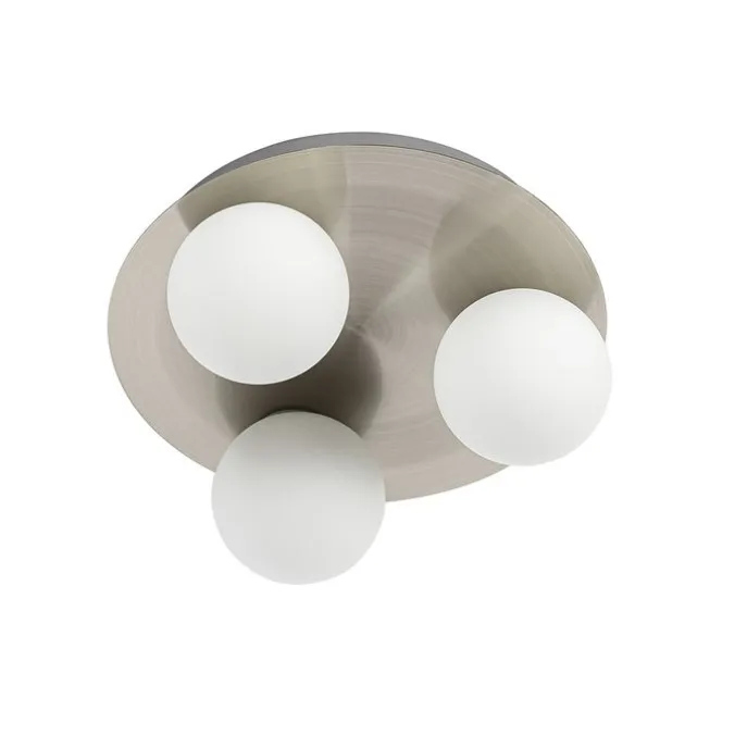 Moderne Badezimmer-Deckenleuchte Stahl 3-flammig - Cederic