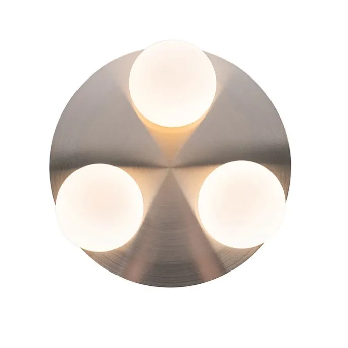 Moderne Badezimmer-Deckenleuchte Stahl 3-flammig - Cederic