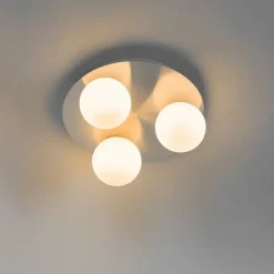 Moderne Badezimmer-Deckenleuchte Stahl 3-flammig - Cederic