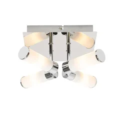 Moderne Badezimmer-Deckenleuchte Chrom 4-flammig IP44 - Bath