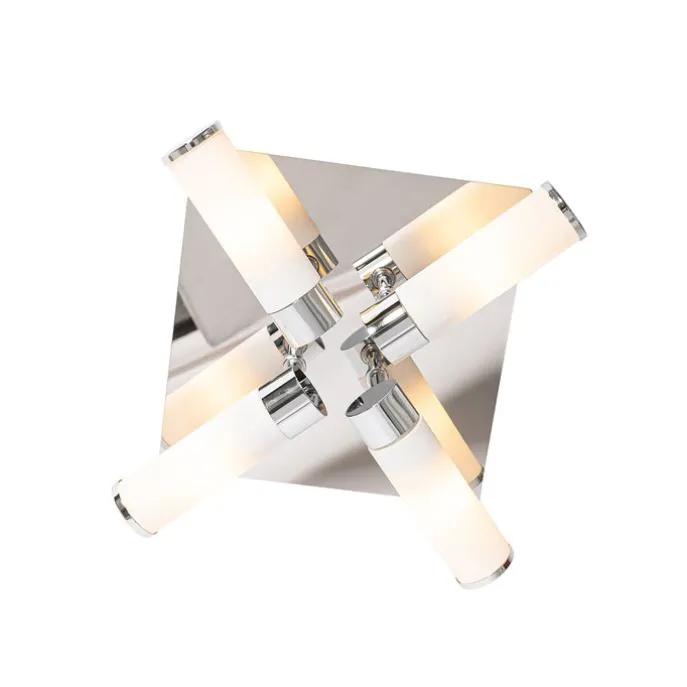 Moderne Badezimmer-Deckenleuchte Chrom 4-flammig IP44 - Bath