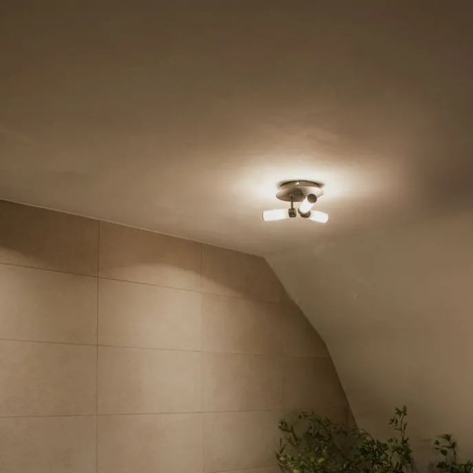 Moderne Badezimmer-Deckenleuchte schwarz 3-flammig IP44 - Bath